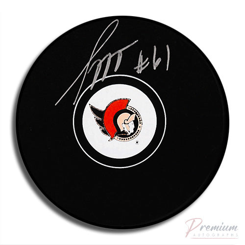 Sylvain Turgeon New Jersey Devils Signed Puck