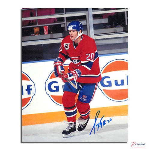 Sylvain Turgeon Montreal Canadiens Signed 8x10 Photograph Skating