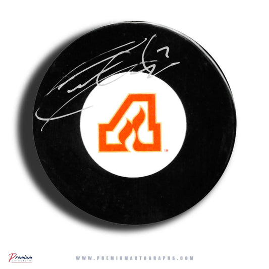 Garry Unger Atlanta Flames Signed Puck