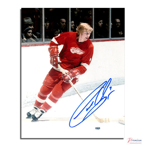 Garry Unger Detroit Red Wings Signed 8x10 Photograph Around the Net