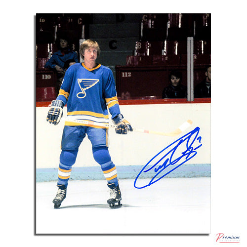 Gary Unger St. Louis Blues Autographed 8x10 Faceoff
