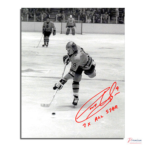 Garry Unger All-Stars Signed 8x10 Photograph w/ 7 All-Star Inscription