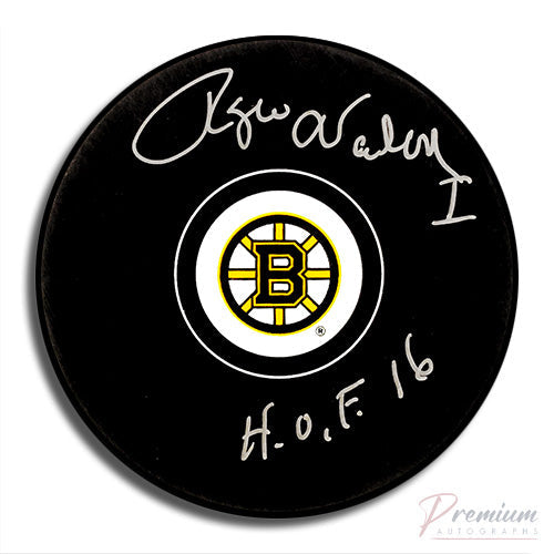 Rogie Vachon Boston Bruins Signed Puck w/ HOF '16 Inscription