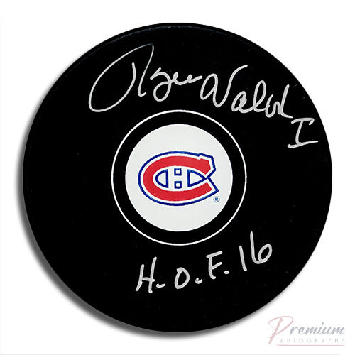 Rogie Vachon Montreal Canadiens Signed Puck w/ HOF '16 Inscription