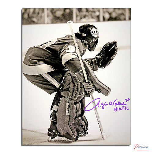 Rogie Vachon Los Angeles Kings Signed 8x10 Photograph Top of the Crease w/ HOF 2016