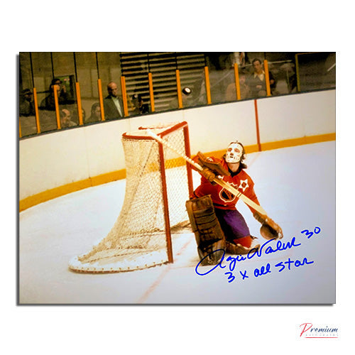 Rogie Vachon All-Stars Signed 8x10 Photograph w/ 3x All Star Inscription