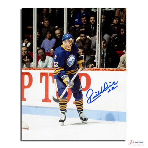 Rick Vaive Buffalo Sabres Signed 8x10 Photograph Along the Boards