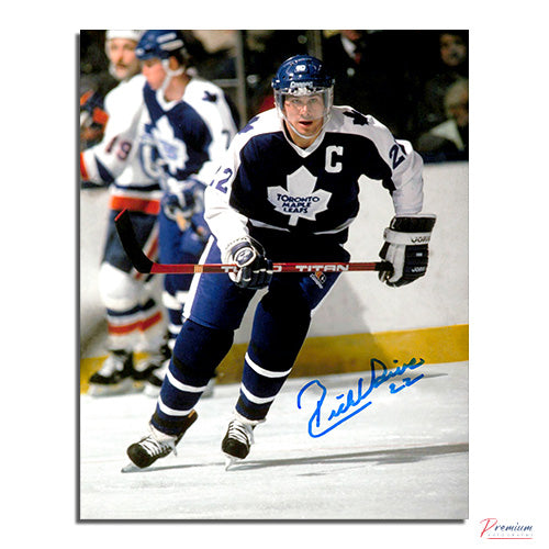 Rick Vaive Toronto Maple Leafs Signed 8x10 Photograph Captain