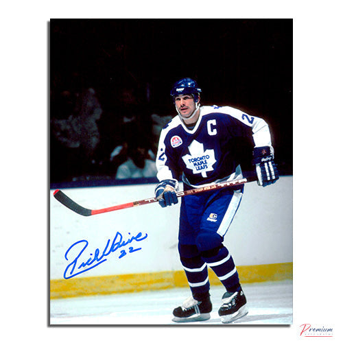 Rick Vaive Toronto Maple Leafs Signed 8x10 Photograph Focused