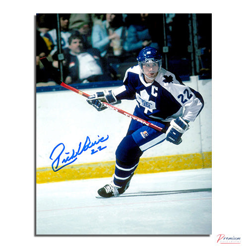 Rick Vaive Toronto Maple Leafs Signed 8x10 Photograph Skating