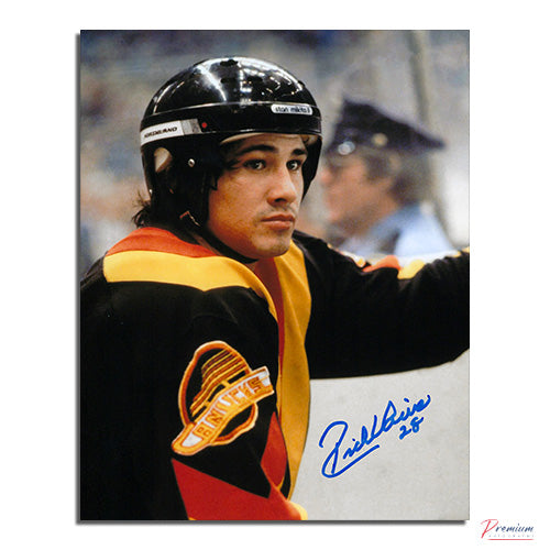 Rick Vaive Vancouver Canucks Signed 8x10 Photograph Close Up