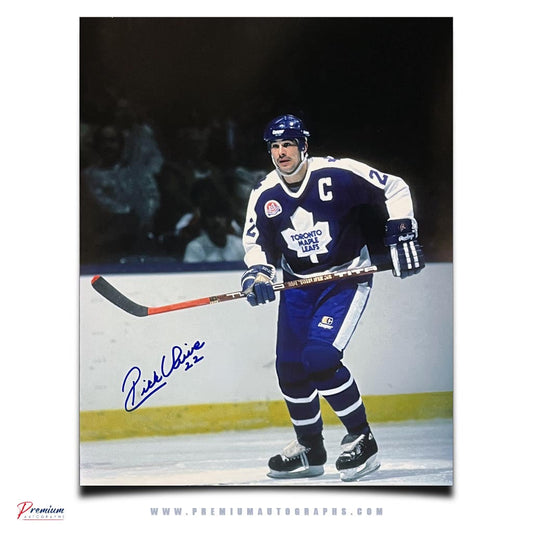 Rick Vaive Toronto Maple Leafs Signed 16x20 Photograph Captain