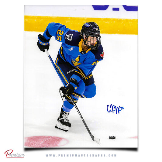 Clara Van Wieren Toronto Sceptres Autographed 8x10 Photograph with the Puck