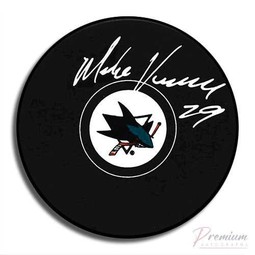 Mike Vernon San Jose Sharks Signed Puck