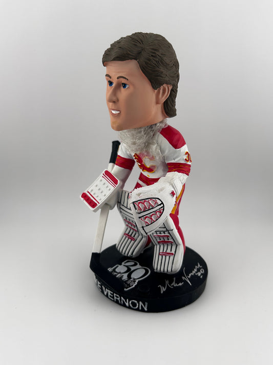 Mike Vernon Autographed 30th Anniversary Calgary Flame Bobblehead