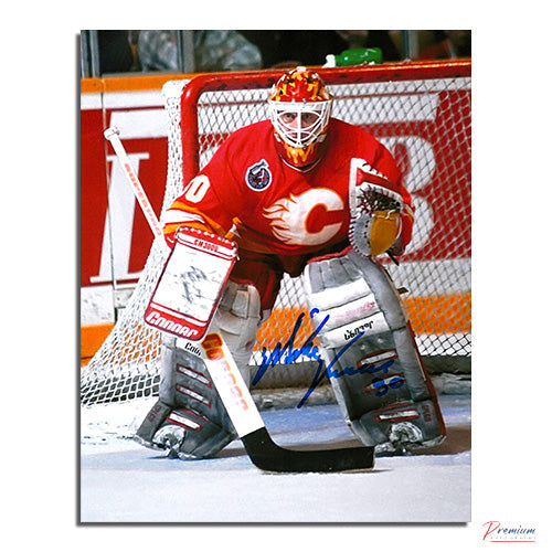 Mike Vernon Calgary Flames Signed 8x10 Photograph Locked In