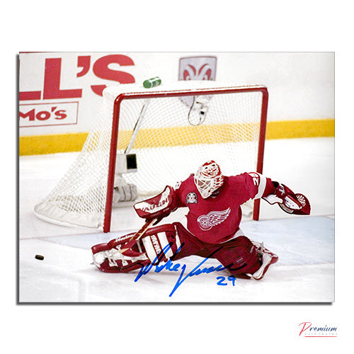 Mike Vernon Detroit Red Wings Signed 8x10 Photograph Pad Save