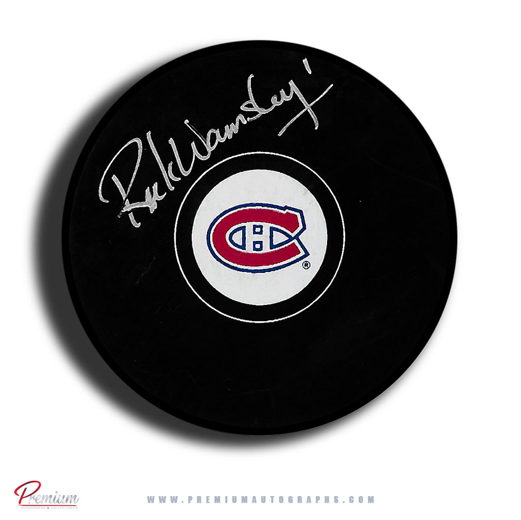 Rick Wamsley Montreal Canadiens Autographed Puck