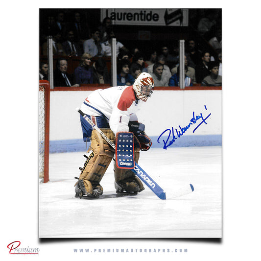 Rick Wamsley Montreal Canadiens Autographed 8x10 Photograph Top of the Paint