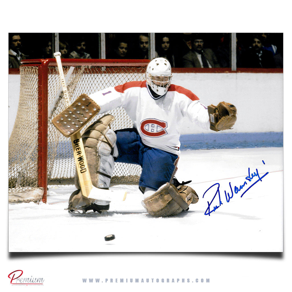 Rick Wamsley Montreal Canadiens Autographed 8x10 Photograph Loose Puck