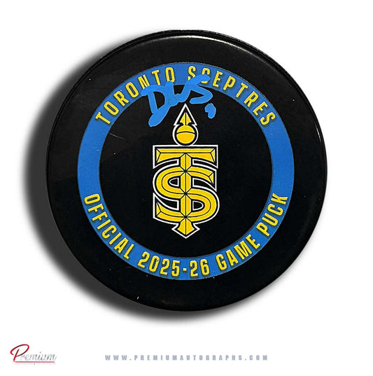 Daryl Watts Autographed Toronto Sceptres 2025-26 Offical Game Puck