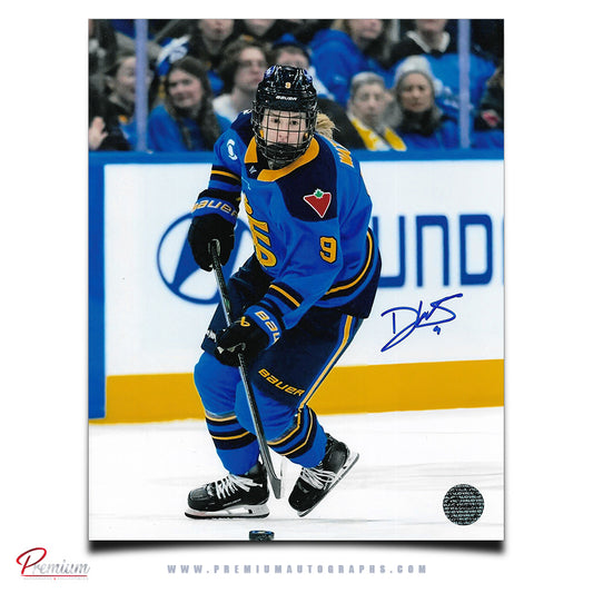 Daryl Watts Toronto Spectres PWHL Signed 8x10 Photograph Puck Possession