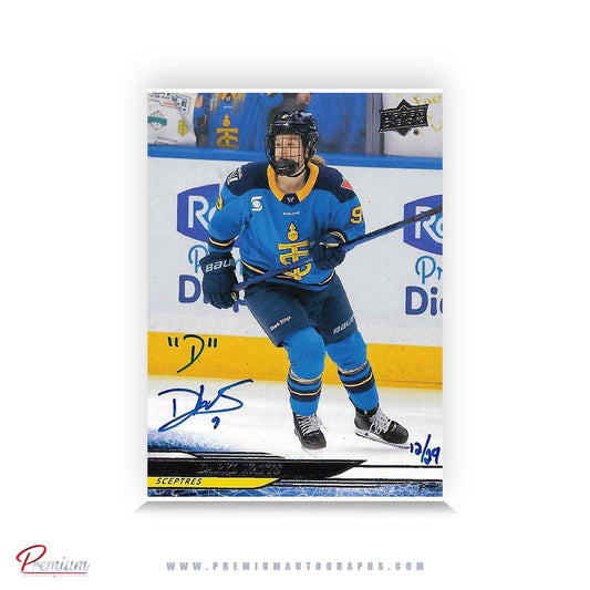 Daryl Watts Toronto Spectres Autographeddd 2024-25 Upper Deck PWHL Hockey Card #22 Ltd /29 Nicknames edn. w/ ''D'' Inscription