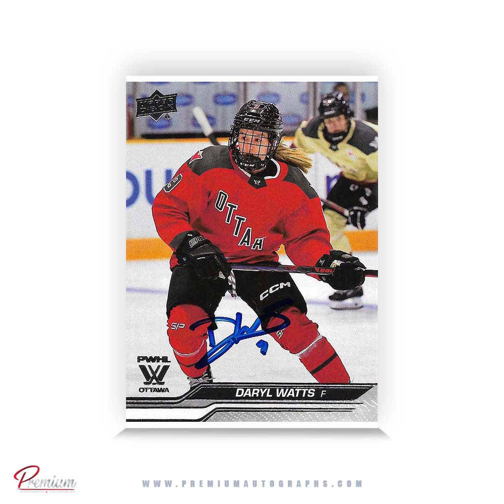 Daryl Watts Team Canada Autographed 2024-25 Upper Deck PWHL Hockey Card #40
