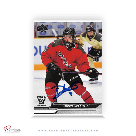 Daryl Watts Team Canada Autographed 2024-25 Upper Deck PWHL Hockey Card #40