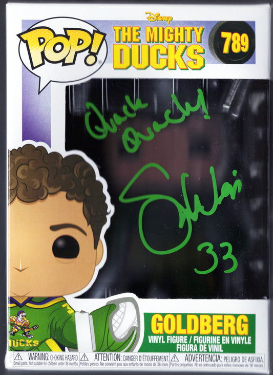 Shawn Weise The Might Ducks Autographed Funko Pop w/ Quack Quack! Inscription