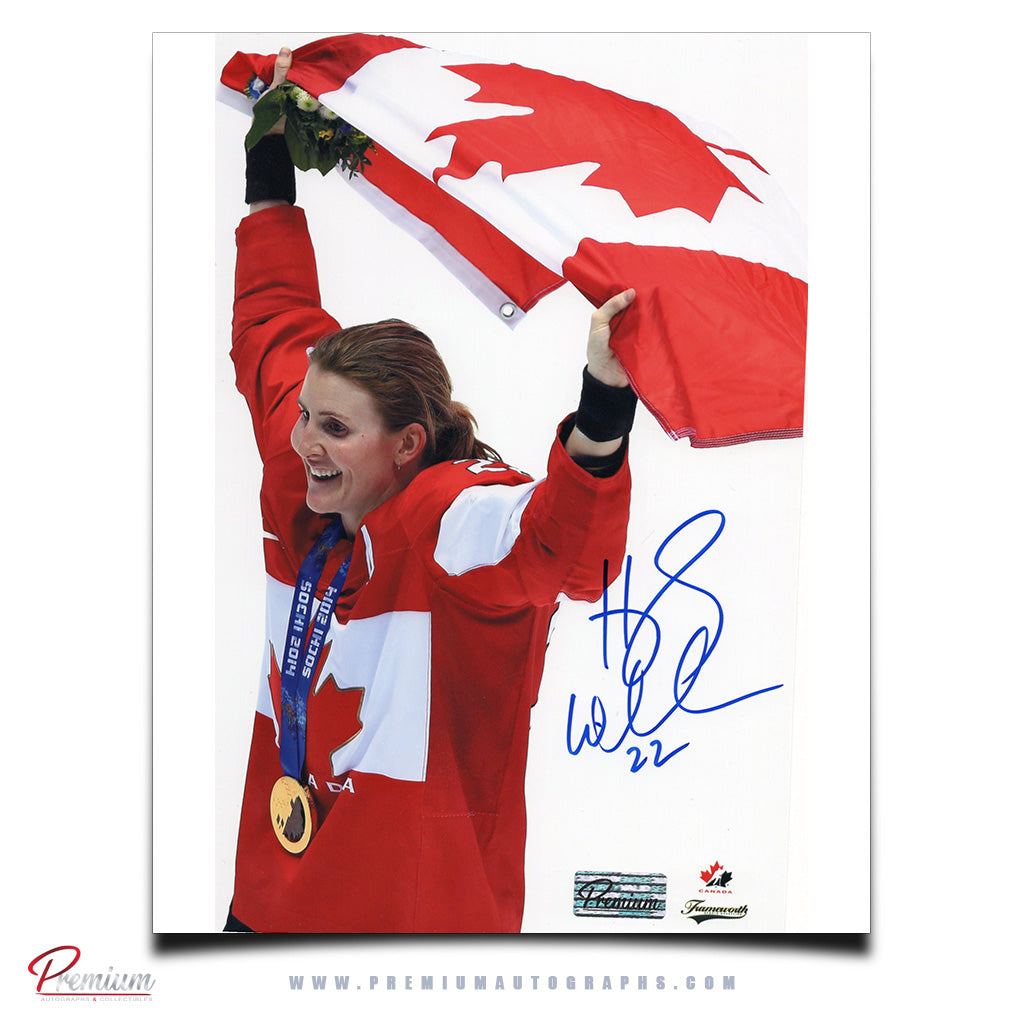 Hayley Wickenheiser Team Canada Autographed 8x10 Photograph Gold Medal Celebration