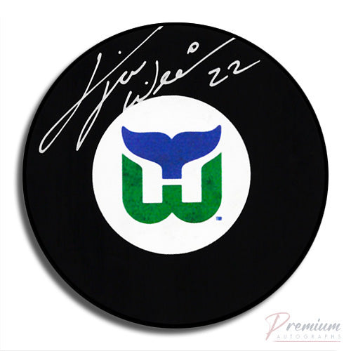 Tiger Williams Hartford Whalers Signed Puck