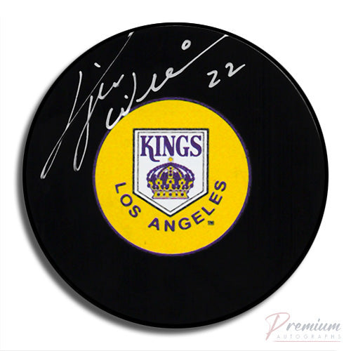 Tiger Williams Los Angeles Kings Signed Puck