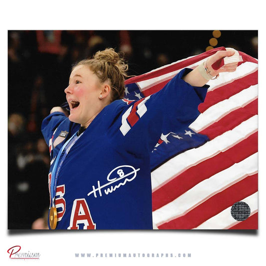 Haley Winn Team USA Autographed Olympic 8x10 Photograph Gold Medal Celebration