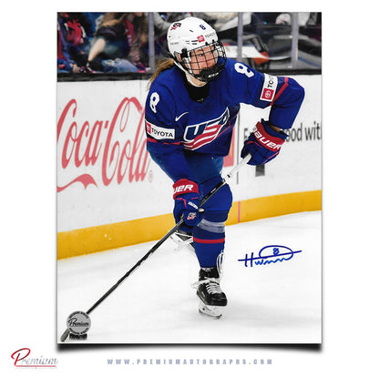 Haley Winn Team USA Autographed 8x10 Photograph Puck Possession