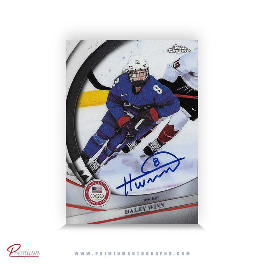 Haley Winn Team USA Autographed 2025-26 Topps Chrome #189