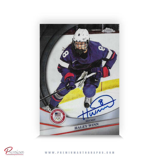 Haley Winn Team USA Autographed 2025-26 Topps Chrome #89