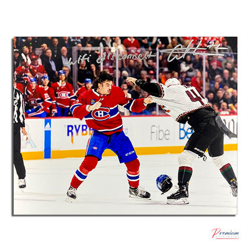 Arber Xhekaj Montreal Canadiens Signed 8x10 Photograph Fight Vs. Zack Kassian