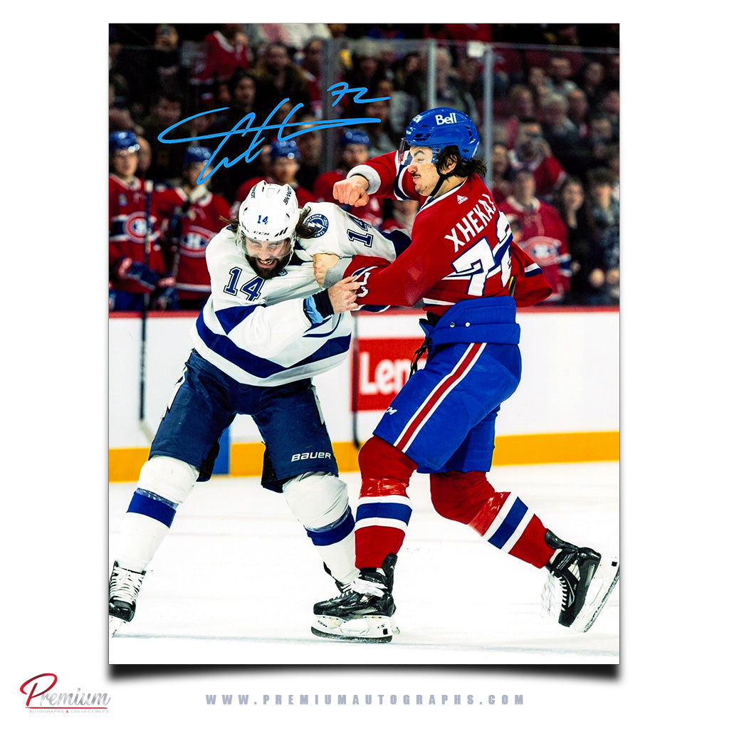 Arber Xhekaj Montreal Canadiens Autographed 8x10 Photograph Fight Vs. Lightning