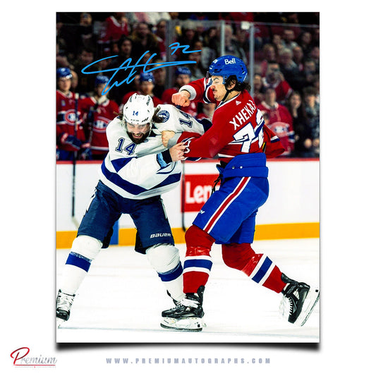 Arber Xhekaj Montreal Canadiens Autographed 8x10 Photograph Fight Vs. Lightning