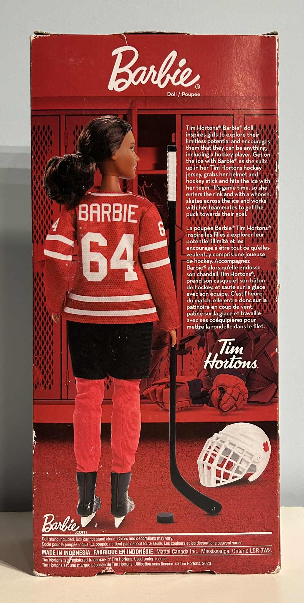 Sarah Nurse Tim Hortons PWHL Autographed Special Edition Barbie by Mattel (Red Jersey)