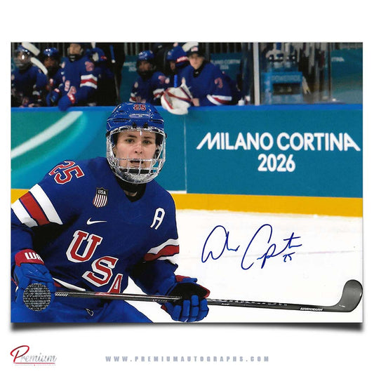 Alex Carpenter Team USA Autographed Olympic 8x10 Photograph Focused