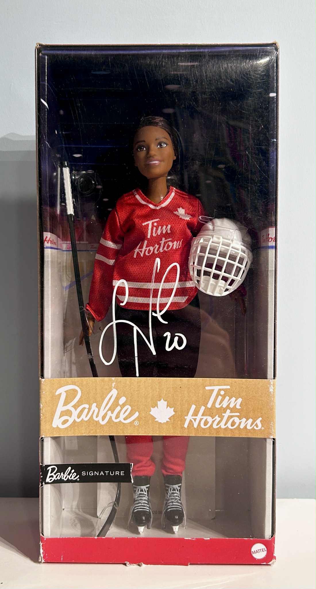 Sarah Nurse Tim Hortons PWHL Autographed Special Edition Barbie by Mattel (Red Jersey)