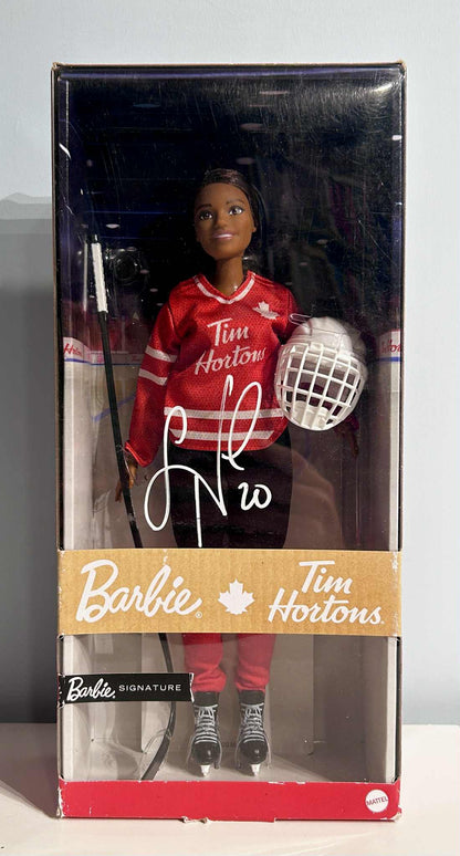 Sarah Nurse Tim Hortons PWHL Autographed Special Edition Barbie by Mattel (Red Jersey)