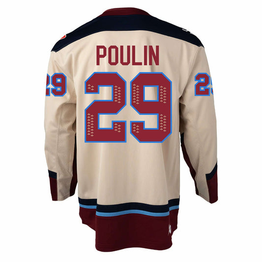 Marie-Philip Poulin Montreal Victoire PWHL Cream Autographed Bauer Jersey