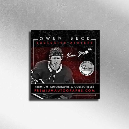 Owen Beck & Logan Mailloux Montreal Canadiens Signed Puck