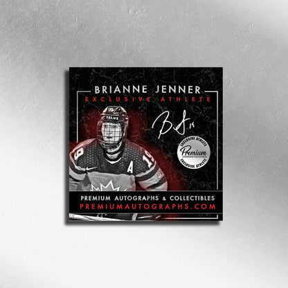 Brianne Jenner Team Canada Autographed 8x10 Photograph Beijing Olympics