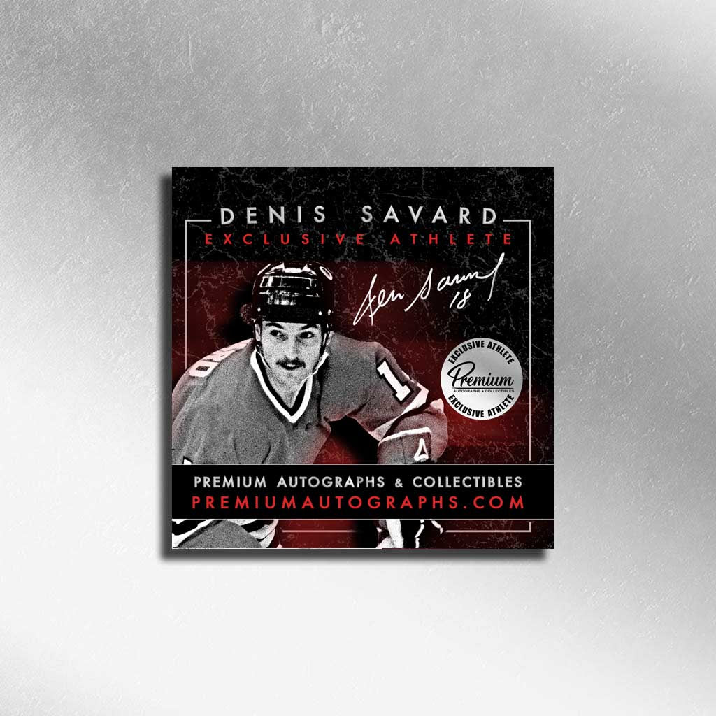 Denis Savard Chicago Blackhawks Signed Puck w/ Savy Inscription