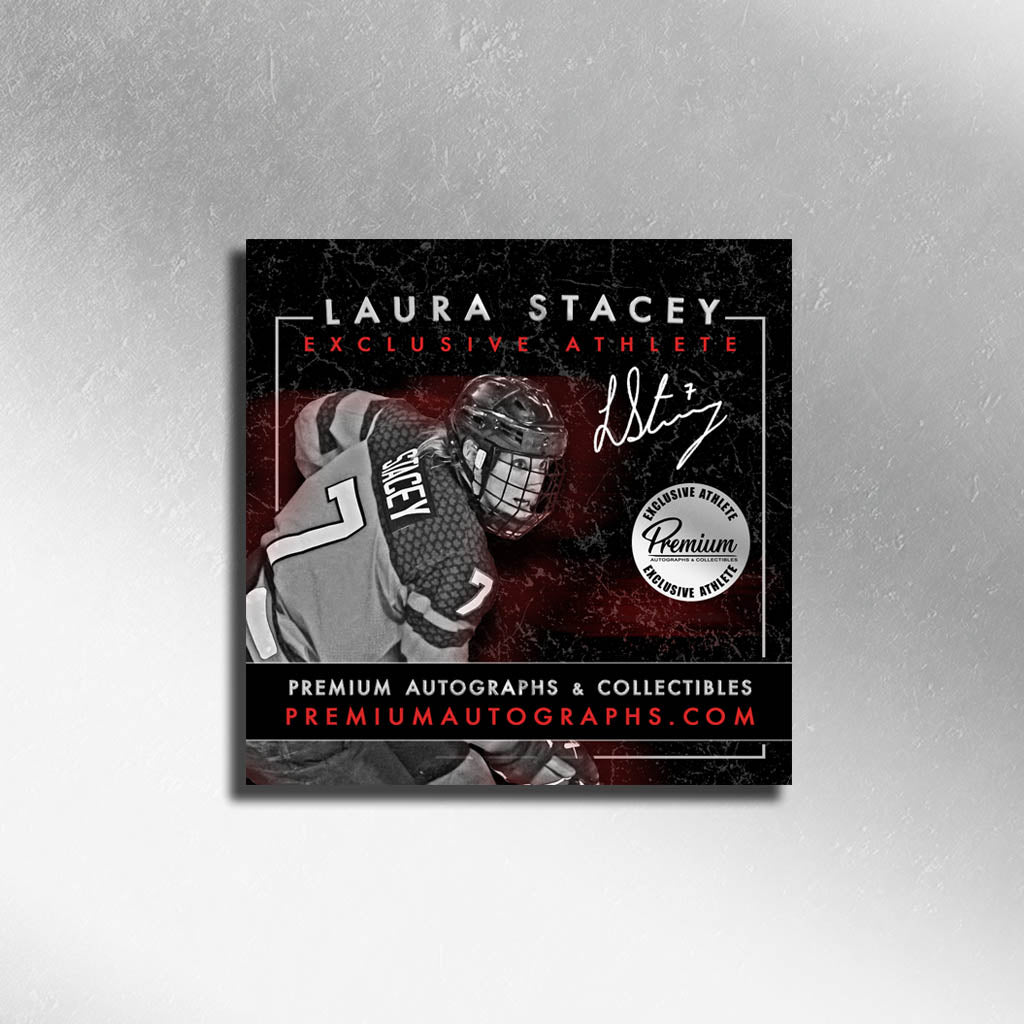 Laura Stacey Team Canada Signed 29"x26" Canvas w/ 2022 Gold Inscription