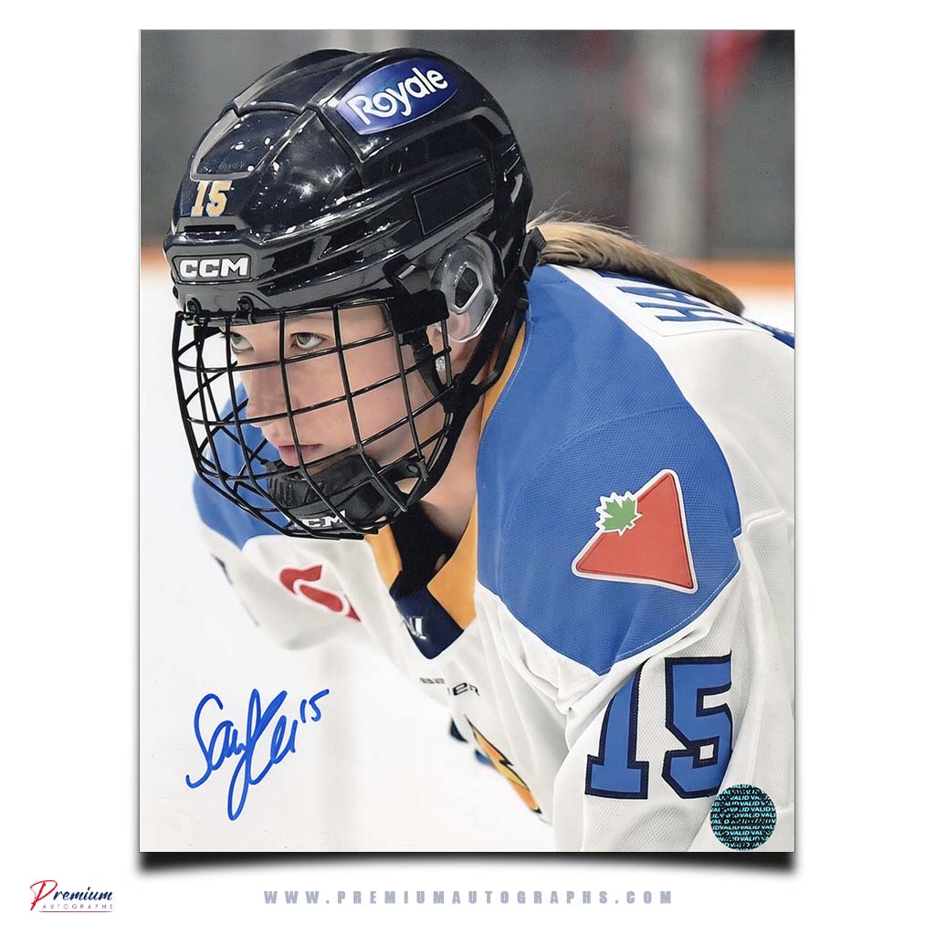 Savannah Harman Toronto Sceptres PWHL Autographed 8x10 Photograph Close Up